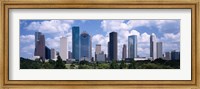 Framed Skyscrapers in a city, Houston, Texas, USA