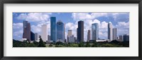 Framed Skyscrapers in a city, Houston, Texas, USA