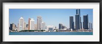 Framed Close-Up of Detroit Skyline