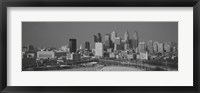 Framed Philadelphia Skyline (black & white)