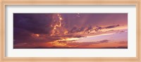 Framed Low angle view of clouds at sunset, Phoenix, Arizona, USA
