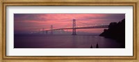 Framed Bridge across a sea, Bay Bridge, San Francisco, California, USA
