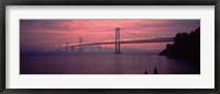 Framed Bridge across a sea, Bay Bridge, San Francisco, California, USA