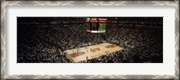 Framed Spectators watching a basketball match, Key Arena, Seattle, King County, Washington State, USA