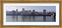 Framed Skyscrapers along the river, Portland, Oregon, USA