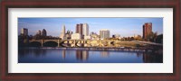 Framed Bridge across a river, Scioto River, Columbus, Ohio, USA