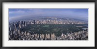 Framed Aerial Central Park New York NY USA
