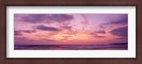 Framed Clouds in the sky at sunset, Pacific Beach, San Diego, California, USA