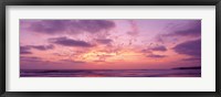 Framed Clouds in the sky at sunset, Pacific Beach, San Diego, California, USA