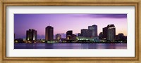 Framed Dusk Skyline, New Orleans, Louisiana, USA