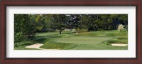 Framed Sand traps on the golf course at Baltimore Country Club, Baltimore