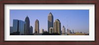 Framed Atlanta skyline, Georgia