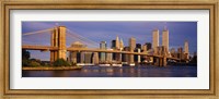 Framed Bridge over a river, Brooklyn Bridge, Manhattan, New York City, New York State, USA