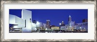 Framed Buildings lit up, Cleveland, Ohio