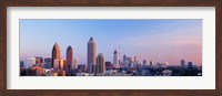 Framed Twilight, Skyline, Atlanta, Georgia, USA