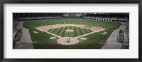 Framed Baseball match in progress, U.S. Cellular Field, Chicago, Cook County, Illinois, USA