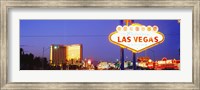 Framed Welcome Sign Las Vegas NV