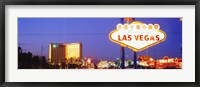 Framed Welcome Sign Las Vegas NV