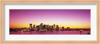 Framed Sunset, Boston, Massachusetts, USA