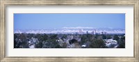 Framed Denver Skyline with Mountains