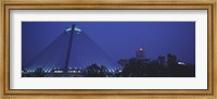 Framed Night The Pyramid and Skyline Memphis TN USA