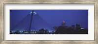 Framed Night The Pyramid and Skyline Memphis TN USA