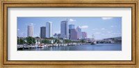 Framed Skyline & Garrison Channel Marina Tampa FL USA