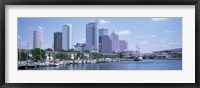 Framed Skyline & Garrison Channel Marina Tampa FL USA