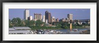 Framed Mud Island Marina Skyline Memphis TN