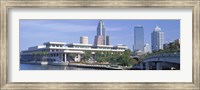 Framed Tampa Convention Center, Skyline, Tampa, Florida, USA