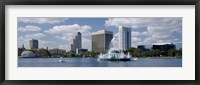 Framed Buildings at the waterfront, Lake Eola, Orlando, Florida, USA