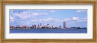 Framed Buildings at the waterfront, Buffalo, Niagara River, New York State