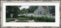 Framed Building in a garden, Williamsburg, Virginia, USA