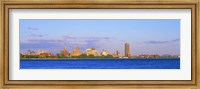 Framed Buffalo skyline, Niagara River, Erie County, New York State