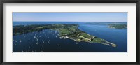 Framed Aerial view of a fortress, Fort Adams, Newport, Rhode Island, USA