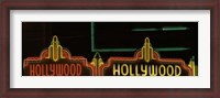 Framed Hollywood Neon Sign Los Angeles CA