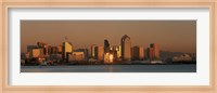 Framed San Diego Skyline at Sunset