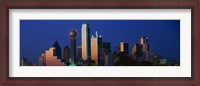 Framed Night, Cityscape, Dallas, Texas
