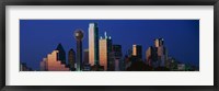 Framed Night, Cityscape, Dallas, Texas