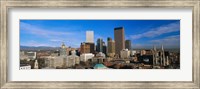 Framed Skyline View of Denver Colorado in the Day