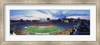Framed Soldier Field Football, Chicago, Illinois, USA