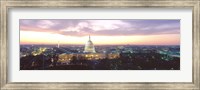 Framed Twilight, Capitol Building, Washington DC, District Of Columbia, USA