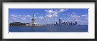 Framed Statue of Liberty and Twin Towers