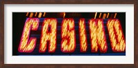 Framed Casino Sign Las Vegas NV