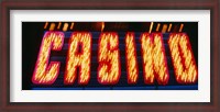 Framed Casino Sign Las Vegas NV