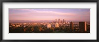 Framed Long White Clouds Over Denver