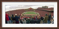 Framed Spectators watching a football match at Camp Randall Stadium, University of Wisconsin, Madison, Dane County, Wisconsin, USA