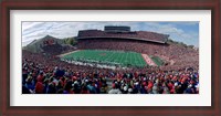 Framed University Of Wisconsin Football Game, Camp Randall Stadium, Madison, Wisconsin, USA
