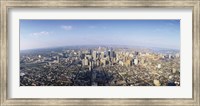 Framed Bird's eye view of a city, Philadelphia, Pennsylvania