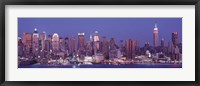 Framed Dusk, West Side, NYC, New York City, US